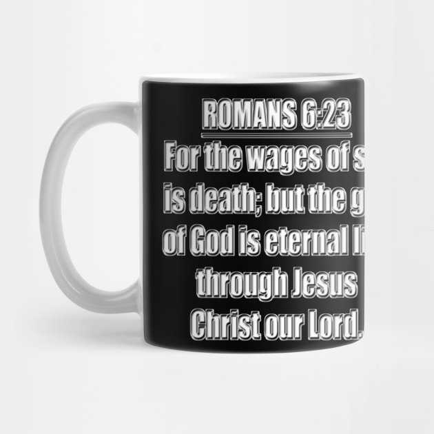 Romans 6:23 Bible Verse KJV Text by Holy Bible Verses